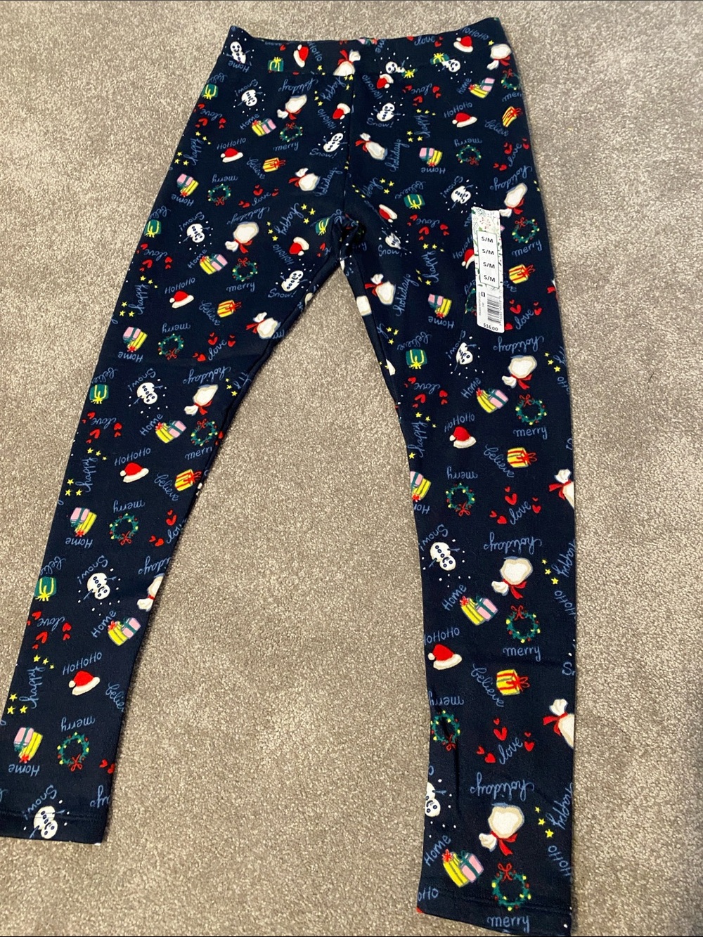 Holiday Print Leggings size S/M